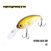 Воблер Megabite  Hydro Jack 50 F (50 мм,  9,01гр,  3m) 8