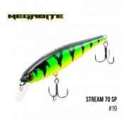 Воблер Megabite  Stream 70 SP (70 мм, 6,4гр,  0,8m) 19