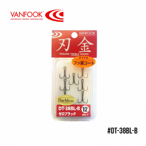 Гачок Vanfook потрійний DT-38BLB Fusso Black Гачок Vanfook потрійний DT-38BLB Fusso Black