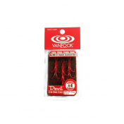 Гачок Vanfook подвійний DW-31R RED #04 (7шт)