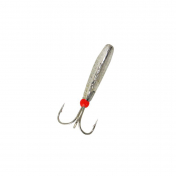 Мормишка Intech Ice Jig Чортик з насічкою ø3.3(5шт) 1,65g 3х№10 #02 серебро