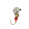 Мормишка Intech Ice Jig Мураха гранений шарік з отвором (кембрік) ø4,0*2,5 (10шт) 0,62g 2х№16 #04 черный