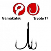 Гачок Gamakatsu потрійний Treble 17 black nickel - 5 шт #16