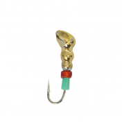 Мормишка Intech Ice Jig Мураха з отвором (бісер) ø2.5 (10шт) 0,22g №20 #01 золото
