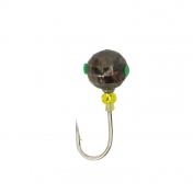 Мормишка Intech Ice Jig Кулька грань з отвором (кембрик+бісер) ø4.0 (10шт) 0,55g №16 #04 черный