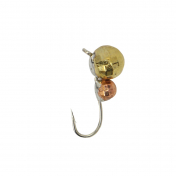 Мормишка Intech Ice Jig Мураха з петелькою(мілка грань) ø4.0*2.5 (10шт) 0,8g №16 #20 медь+серебро