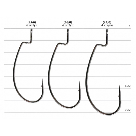 Крючок Decoy Worm 18 #6/0 (4шт)