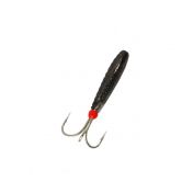 Мормишка Intech Ice Jig Чортик з насічкою ø3.3(5шт) 1,65g 3х№10 #04 черный