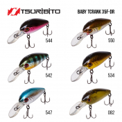 Воблер Tsuribito Baby Crank 35F-DR (35 мм,  3.3 gr, 1.5 - 1.8 м) 538