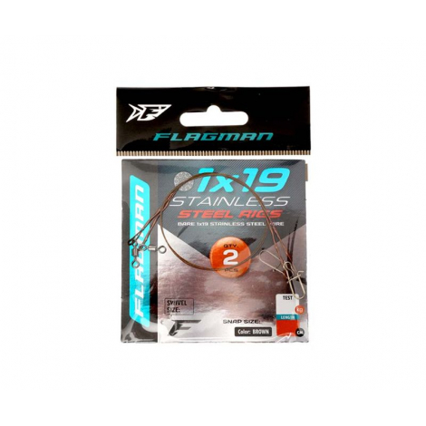 Повідок Flagman X19 30см (2шт) 15кг Повідок Flagman X19 30см (2шт) 15кг