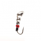 Мормишка Intech Ice Jig Мураха з отвором (бісер) ø2.5 (10шт) 0,22g №20 #11 серебро ц