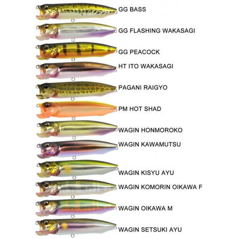 Поппер Megabass X-Pod Jr F (90 mm, 14 gr) GG PEACOCK