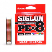 Шнур Sunline Siglon PE х8 150m  (мульти.) 0.4 (0.108mm / 6lb / 2.9kg)