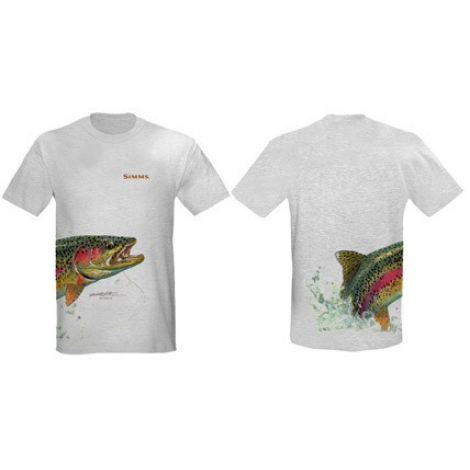 Футболка Simms Stidham Jumping Rainbow SS White M Футболка Simms Stidham Jumping Rainbow SS White M