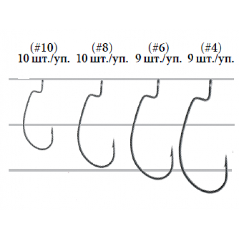 Гачок Decoy Worm 19 S.S. #3 (9шт)