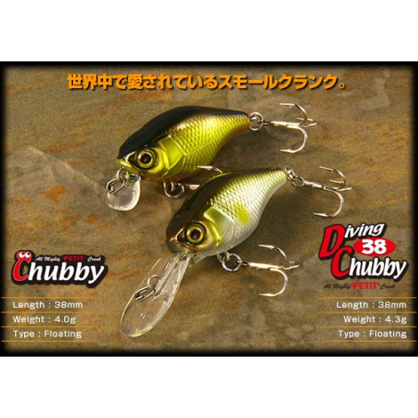 Воблер Jackall DD Chubby (38 mm, 4.7 gr,) hl shiner tiger