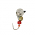 Мормишка Intech Ice Jig Мураха гранений шарік з отвором (кембрік) ø3,0*2,5 (10шт) 0,38g 2х№18 #18 серебро+золото Мормишка Intech Ice Jig Мураха гранений шарік з отвором (кембрік) ø3,0*2,5 (10шт) 0,38g 2х№18 #18 серебро+золото