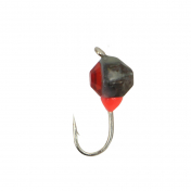 Мормишка Intech Ice Jig Полукристал з петелькою ø3.0(10шт) 0,17g №18 #17 черный ф