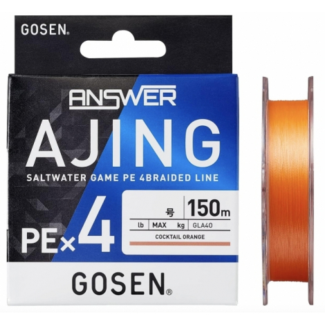 Шнур плетений Gosen ANSWER Ajing PE X4 150m