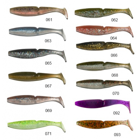 Виброхвост Sawamura One'Up Shad  4" (7 шт.) 12