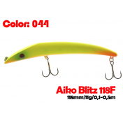 Воблер Aiko Blitz 118F (118mm, 11gr, 0,1-0,5m) 044