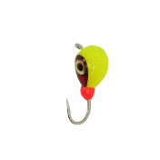 Мормишка Intech Ice Jig Капля з петелькою Eye ø3.0 (10шт) #27 шартрез об
