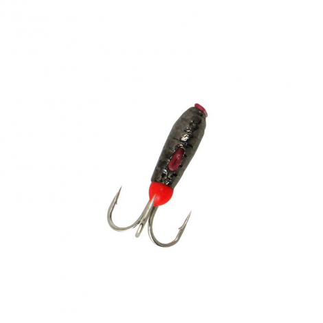 Мормишка Intech Ice Jig Чортик з насічкою ø2.9 (10шт) 0,62g 3х№16 #05 арбуз Мормишка Intech Ice Jig Чортик з насічкою ø2.9 (10шт) 0,62g 3х№16 #05 арбуз