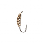 Мормишка Intech Ice Jig Лічинка з петелькою L7.0 (10шт) 0,25g №16 #01 золото