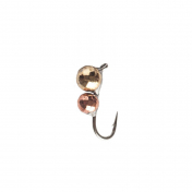Мормишка Intech Ice Jig Мураха з петелькою (мілка грань) ø3.0*2.5 (10шт) 0,43g №18 #19 золото+медь