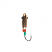 Мормишка Intech Ice Jig Овсінка з отвором (кембрик+бісер) ø2.0 (10шт) 0,29g №18 #01 золото