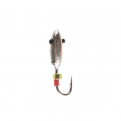 Мормишка Intech Ice Jig Овсінка з отвором (кембрик+бісер) ø2.0 (10шт) 0,29g №18 #02 серебро