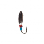Мормишка Intech Ice Jig Овсінка з отвором (кембрик+бісер) ø2.0 (10шт) 0,29g №18 #04 черный