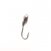 Мормишка Intech Ice Jig Насіння з отвором ø2.5 (10шт) #02 серебро