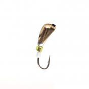 Мормишка Intech Ice Jig Уралка з отвором (капля+кембрик) ø3.0 (10шт) 0,35g №18 #01 золото