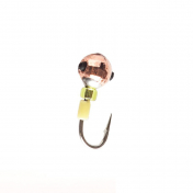 Мормишка Intech Ice Jig Кулька грань з отвором  (кембрик+бісер) ø3.0 (10шт) 0,22g №18 #03 медь