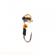 Мормишка Intech Ice Jig Кулька грань з отвором (кембрик+бісер) ø4.0 (10шт) 0,55g №16 #01 золото