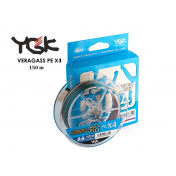 Шнур плетений YGK Veragass PE x4 150m 2.5 (35lb / 15.86kg)