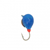 Мормишка Intech Ice Jig Капля з петелькою  Eye ø4.0 (10шт) 1,01g №14 #25 синий об