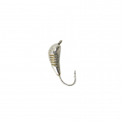 Мормишка Intech Ice Jig Банан з насічкою ø3.5 (10шт) 0,8g №14 #06 космос