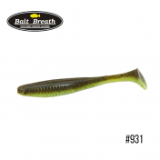 Приманка Bait Breath E.T.Shad 5,3" (5 шт) 931 Greenpumpkin/Chart (2 tone color)