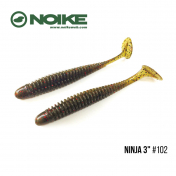 Приманка Noike NINJA 3" (9шт) #102 Green pumpkin red