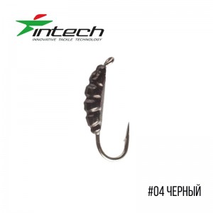 Мормишка Intech Ice Jig Личинка з петелькою L6.0 (1шт) - фото