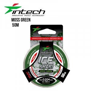 Леска Intech Khaki Ice Line moss green 50m - фото