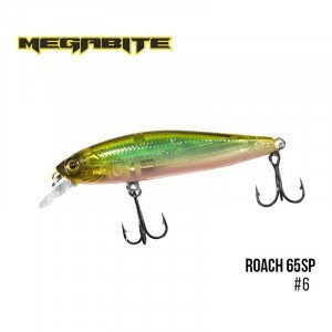 Воблер Megabite  Roach 65 SP (65 mm, 5.7 g, 0.8 m) - магазин Fishingstock