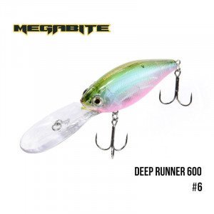 Воблер Megabite  Deep Runner 600 F (80 мм,  26.7 гр,  6 m) - магазин Fishingstock