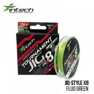 Шнур плетений Intech Tournament Jig Style PE X8 Fluo Green 150m 