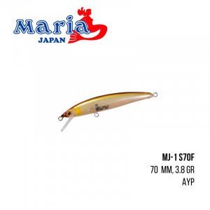 Воблер Maria MJ-1 S70F (70mm 3,8g) - магазин Fishingstock