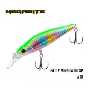 Воблер Megabite  Fatty Minnow 90 SP (90 мм, 15,8 гр, 1,3 m) - магазин Fishingstock