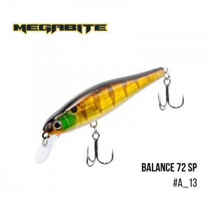 Воблер Megabite  Balance 72 SP (72 мм, 6,9гр, 1m) - магазин Fishingstock