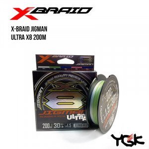 Шнур плетеный YGK X-Braid Jigman Ultra X8 200m 
